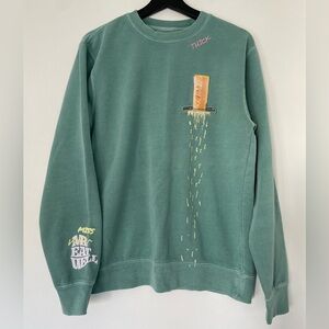 Mr Eatwell Miss Eatwell Heather McMahan Parm Cheese Pullover Sweatshirt Size S/M